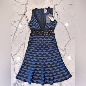 Herve Leger Katrin Ring Embellished Dress